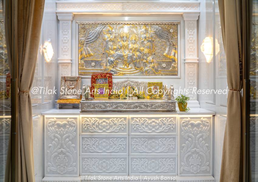Indian Pooja Room Design Starts With a Background That Defines the Entire Space